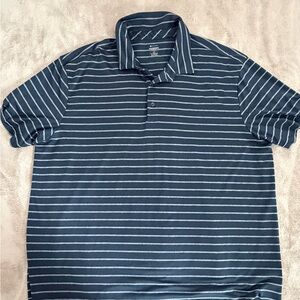 Under Armour Navy Striped Polo Shirt